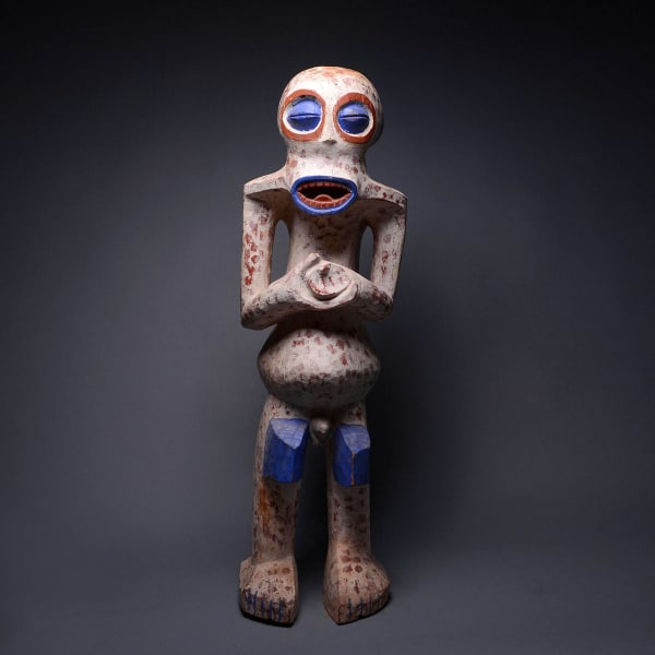 Bangwa Wooden Polychrome Sculpture