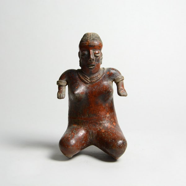 Nayarit Terracotta Sculpture of a Kneeling Woman