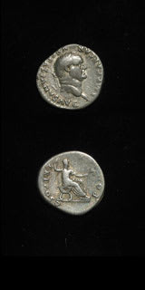 Silver Denarius of Emperor Vespasian
