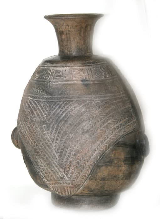 Chimu Terracotta Vessel in the Form of a Head