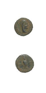 Bronze Coin of Emperor Constantine the Great Issued Posthumously