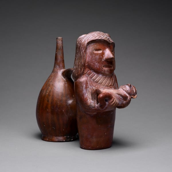 Gallinazo Vessel of Mother and Child
