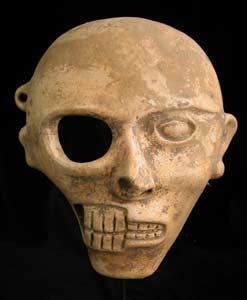Mayan Half Skull/Half Face Mask