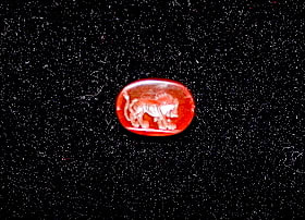 Classical Revival Intaglio of a lion