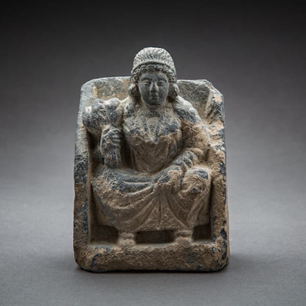 Gandhara schist relief of Hariti