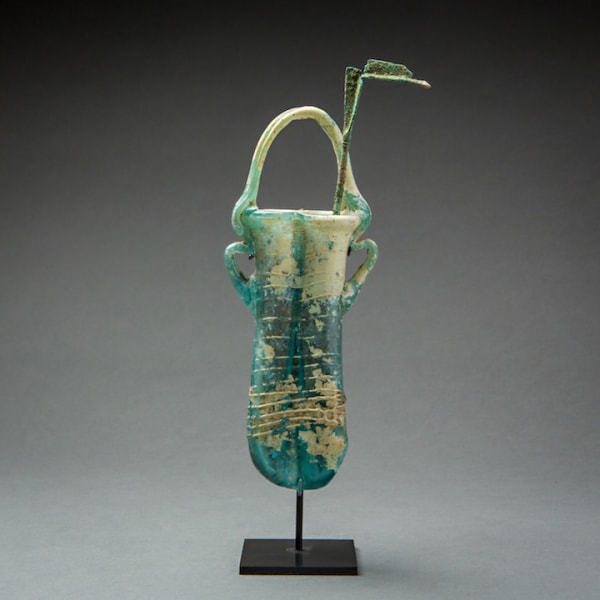 Roman Double Cosmetic Glass Tube