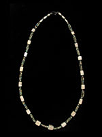 Egyptian Faience And Limestone Bead Necklace