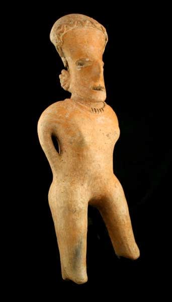San Sebastián Style Nayarit Terracotta Sculpture of a Standing Woman