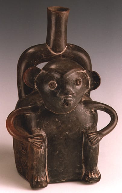 Cupisnique Seated Monkey Vessel