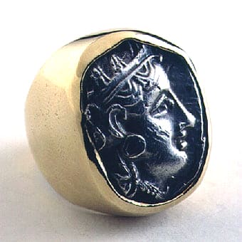 Gold Ring with Athenian Silver Tetradrachm