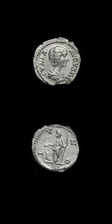 Silver Denarius of Empress Julia Domna