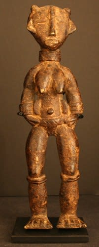 Dan Bronze Statuette of a Standing Woman