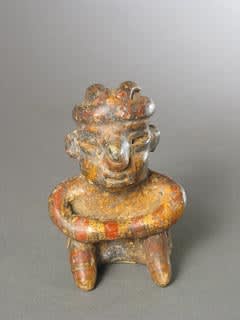 Ixtlán del Rio Style Nayarit Terracotta Sculpture of a Seated Man