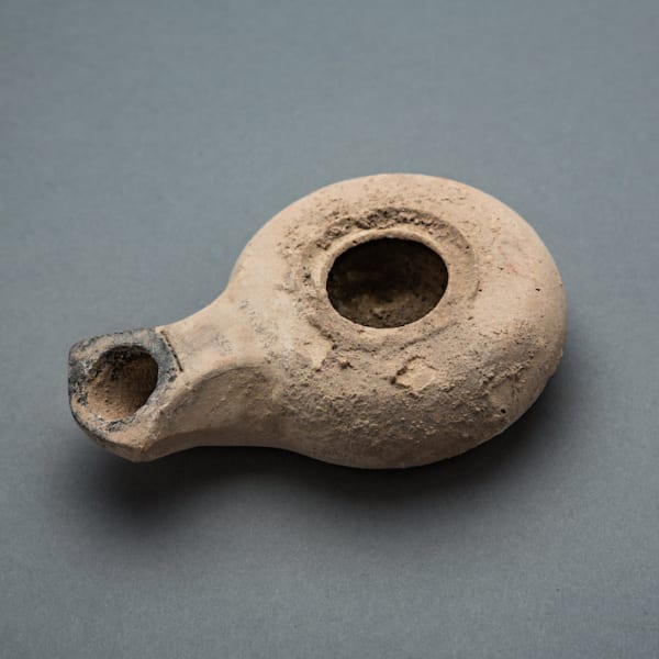 Herodian period terracotta oil lamp