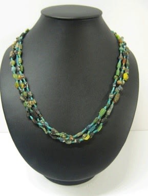 Mixed Glass and Turquoise Bead Necklace