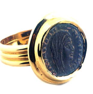 Bronze coin of Roman Emperor Constantine the Great