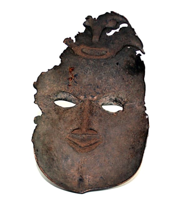 Benin Bronze Mask Fragment