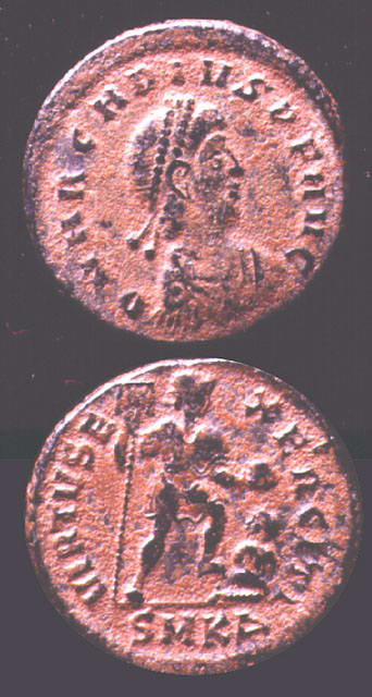 Bronze Coin of Emperor Arcadius