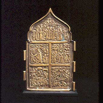 Section of a Brass Traveling Icon