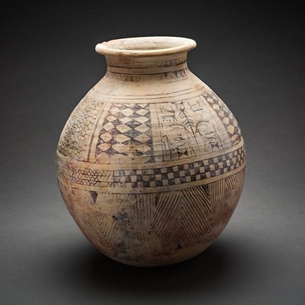 Painted Terracota Jar