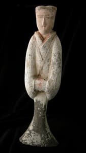 Western Han Terracotta Sculpture of an Attendant