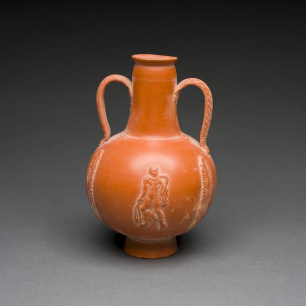North African Terra Sigillata Amphora with Stamp Mold Reliefs