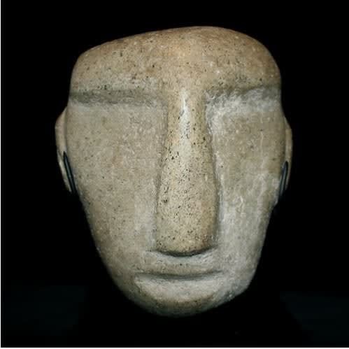 Mezcala Stone Head