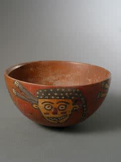 Nazca Bowl with Four Trophy Heads