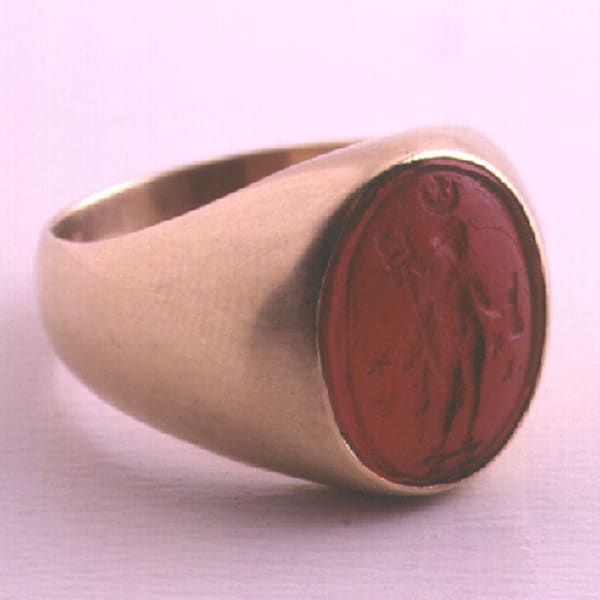 Tassie Glass Intaglio Depicting the God Hermes