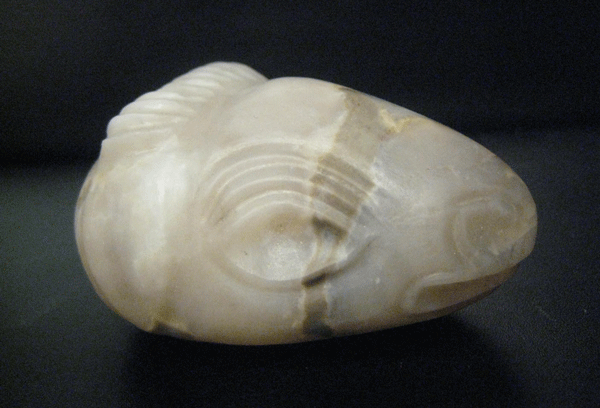 Achaemenid Agate Amulet in the Form of an Animal Head