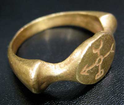 Incised Gold Ring