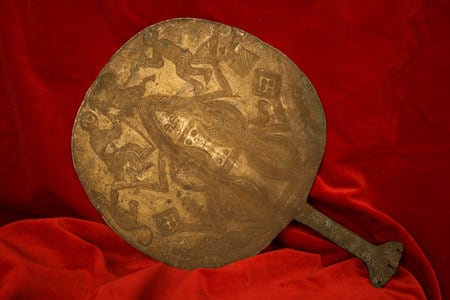 Yoruba Brass Fan of an Osun Priestess