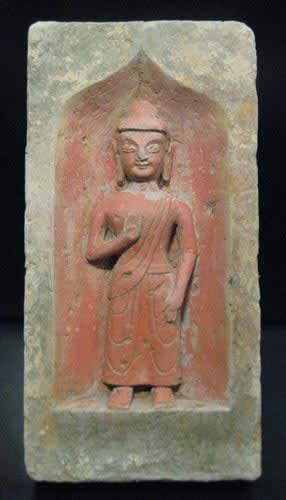 Northern Wei Brick from a Buddhist Shrine
