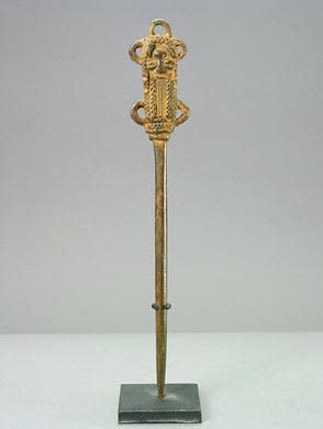 Yoruba Bronze Pin