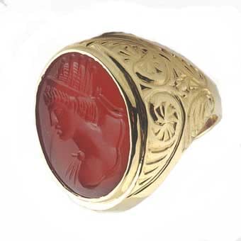 Intaglio Depicting The Bust Of an Emperor