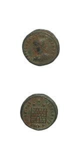 Bronze Coin of Constantius II Struck While Caesar