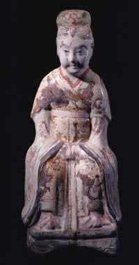 Tang Sculpture of a Seated Lady