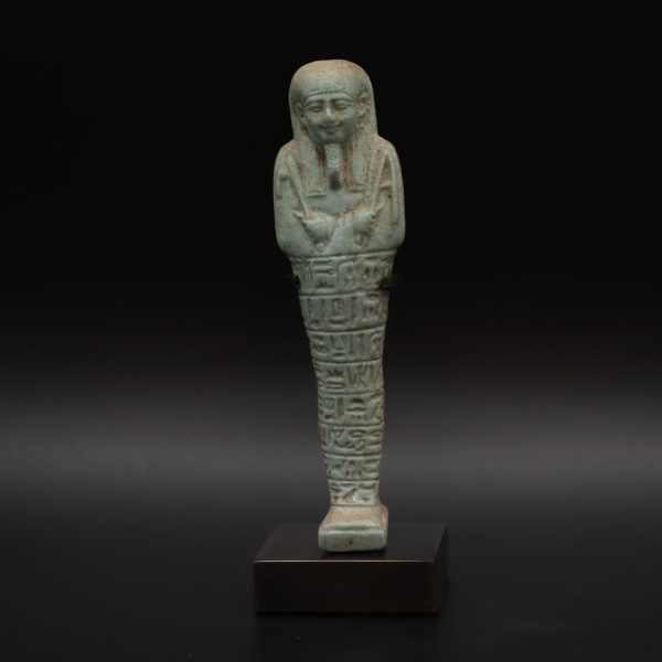 Egyptian Faience Ushabti of the 26th Dynasty