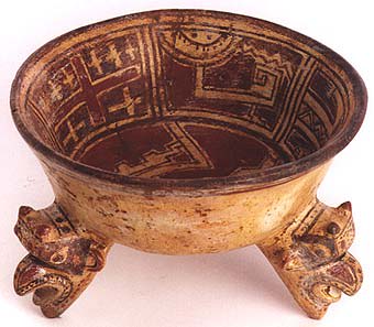 Bowl with Three Caryatid Rattle Legs