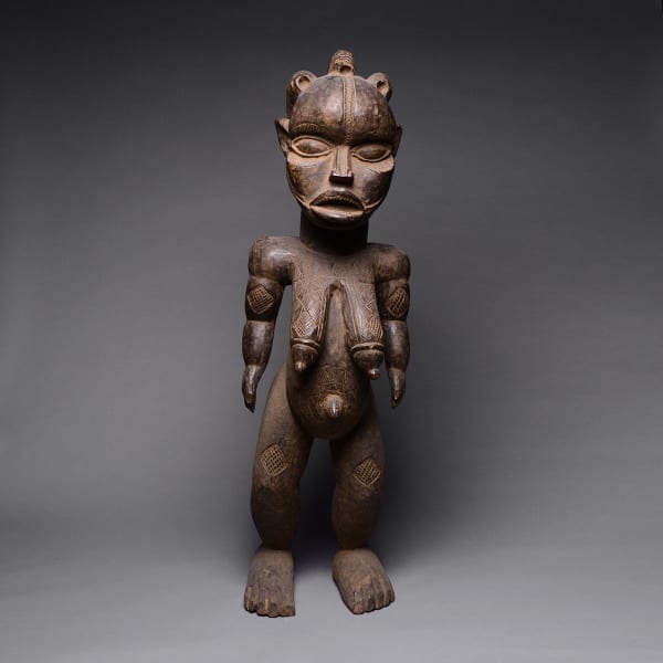 Bassa Wooden Sculpture of a Woman