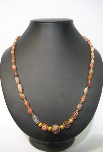 Carnelian Beaded Necklace