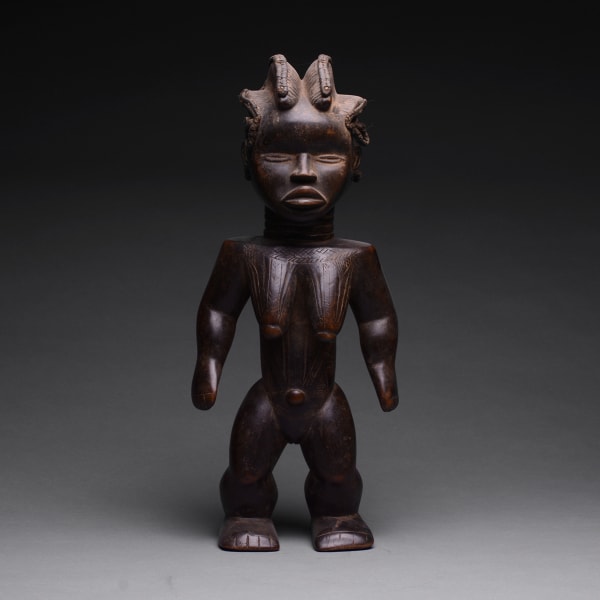African Wooden Female Figure