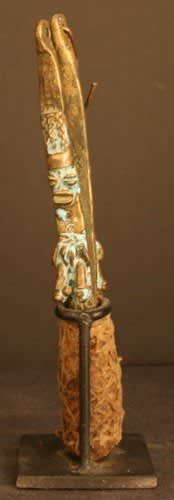 Yoruba Bronze Divination Tapper