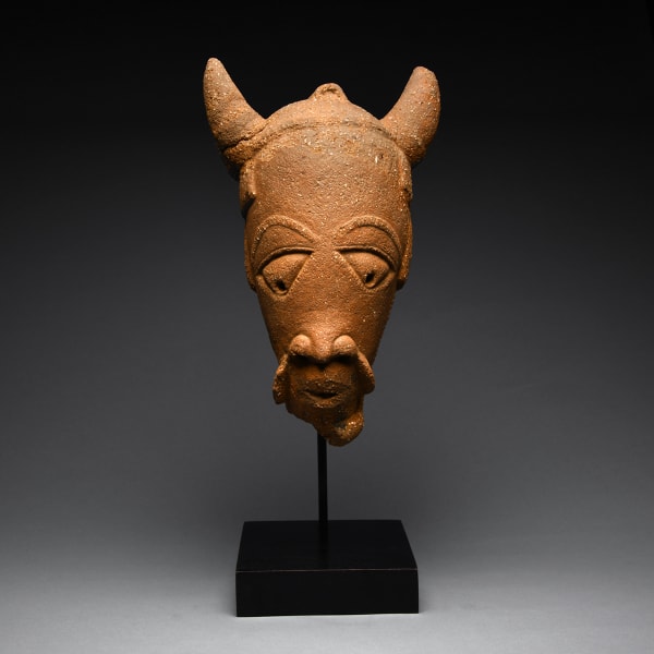 Nok Terracotta Horned Head