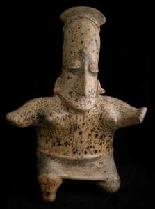 Ameca-Ezatlán Style Jalisco Terracotta Sculpture of a Seated Woman