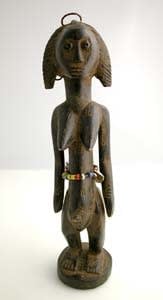 Bambara Wooden Sculpture of a Woman