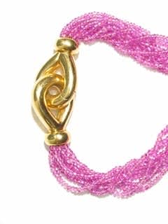 Eigth Strand Ruby Bead Necklace