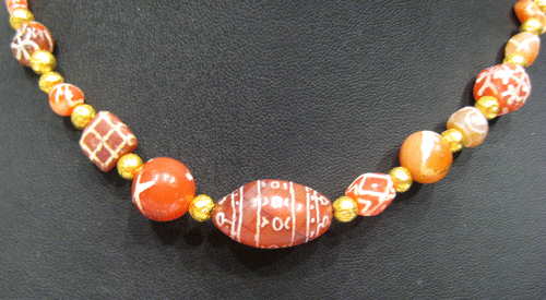 Carnelian Bead Necklace