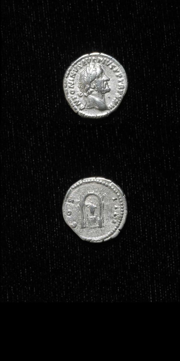 Silver Denarius of Emperor Antoninus Pius