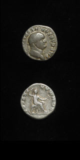 Silver Denarius of Emperor Vespasian